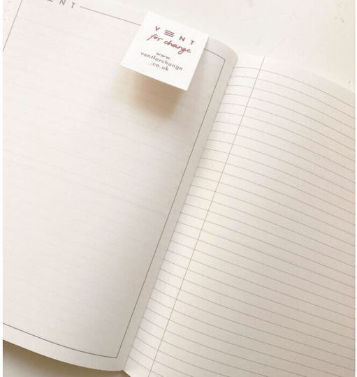 Vent Notebook A5 Ruled Brown