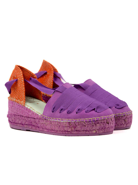 Star Love Women's Platform Espadrilles Purple