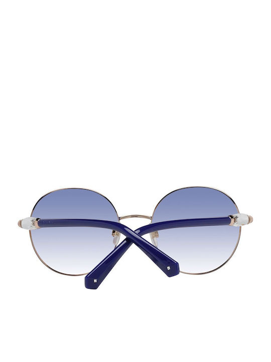 Swarovski Sunglasses Blue with Metal Frame & Pink Lens Swarovski Sunglasses Blue with Metal Frame & Pink Lens