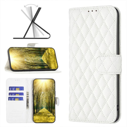 Puff Rhombus Wallet Λευκό (Realme C61)