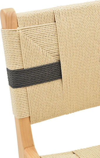 Lemn Scaun Rafturi și dulapuri pentru vin de Grădină Julien Natural-black 1buc 45x46x95cm