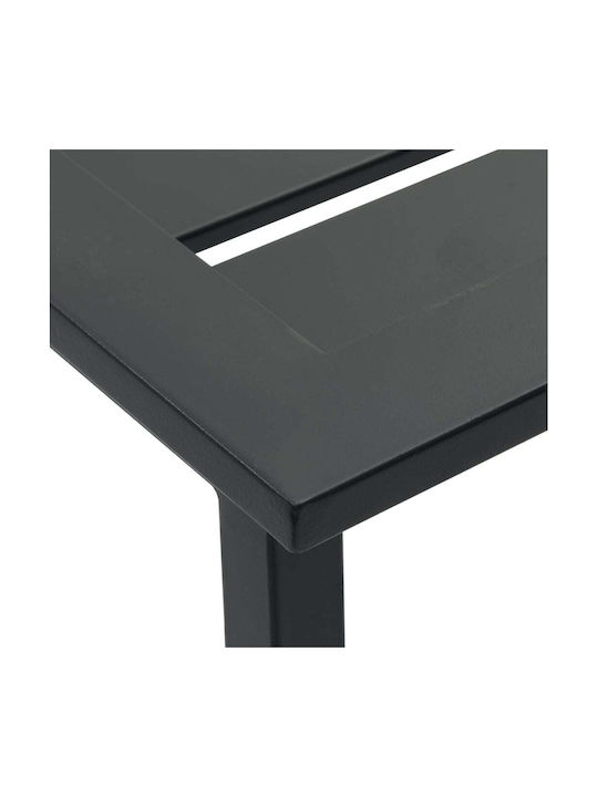 Metalic Scaun Rafturi și dulapuri pentru vin de Grădină Negru 4buc 38x38x80cm