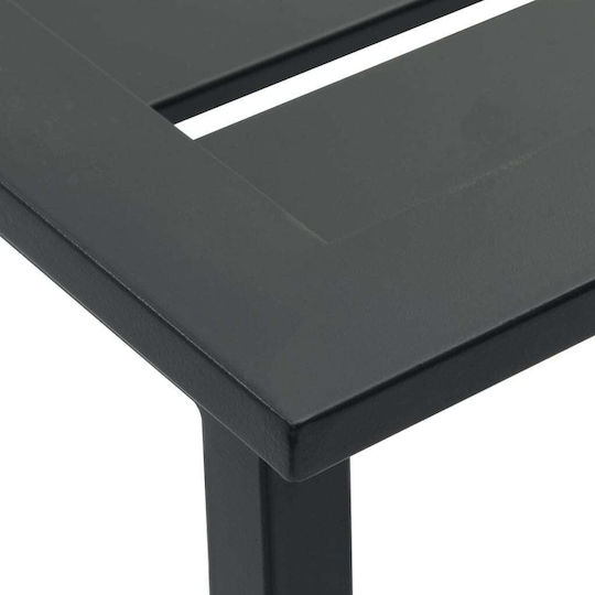 Табуретка Бар За външна употреба Черно 4бр 38x38x80см