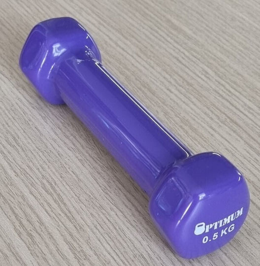 Optimum Vinyl Hexagon Dumbbell 1 x 0.5kg