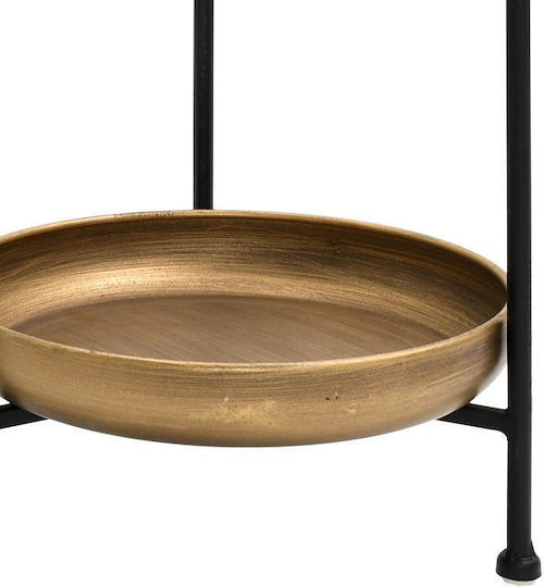 Fylliana Metallic Round Decorative Tray Fl069 19x37x37cm