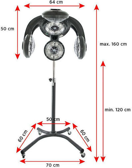 Συσκευή Περιποίησης Τροχήλατη με Ισχύ 1350W 5kg