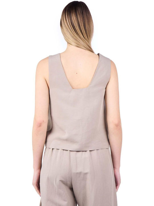 Moutaki Damen Bluse Beige