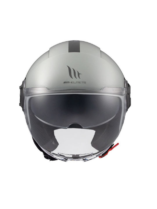 MT Viale SV S Nardo Grey Gloss Motorradhelm Jet ECE 22.06 1150gr mit Sonnenblende