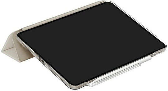 Uniq Flip Cover mit Tastatur Beige (iPad Air 11" 2024/2025/2026 / iPad Air 2020/2022)