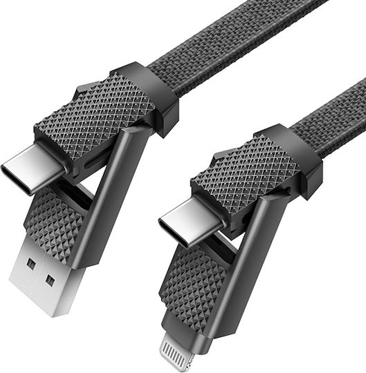 Energea USB-A zu Lightning Kabel 60W Schwarz 0.15m (CBL-GC4N1-BLK015)