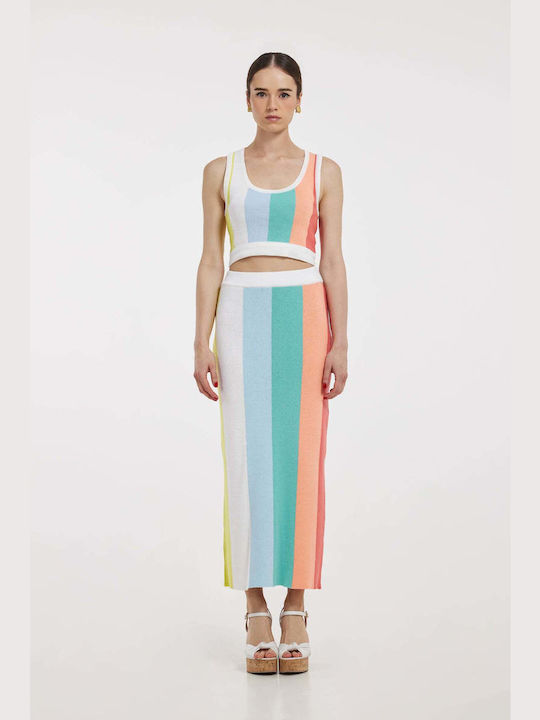 Hemithea High Waist Skirt Lolipop Stripes