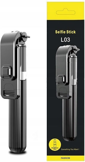 L03 Selfie Stick with Bluetooth Black PS-109508