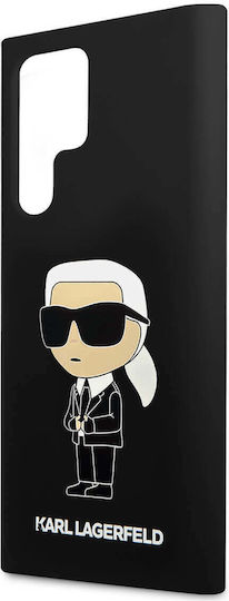 Karl Lagerfeld Ikonik Back Cover Πλαστικό / Σιλικόνης Μαύρο (Galaxy S24 Ultra)