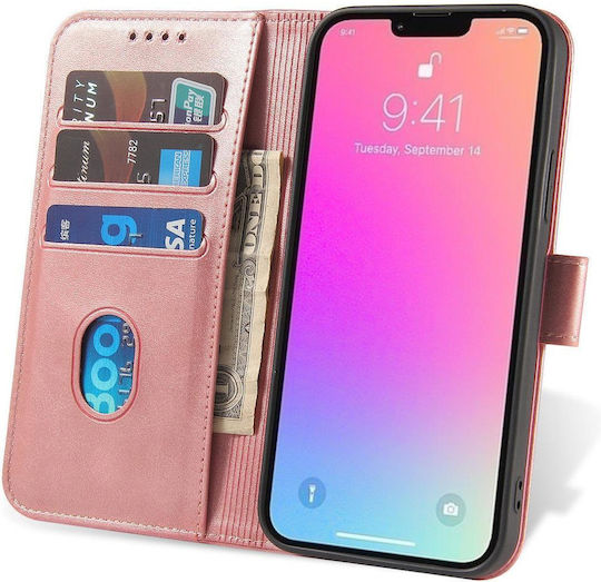 Hurtel Flap Портмоне Силикон Розов (Samsung A55)