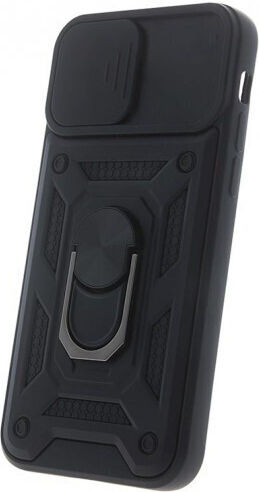 Slide Back Cover Plastic / Silicon Magnetic Negru (Moto E22)