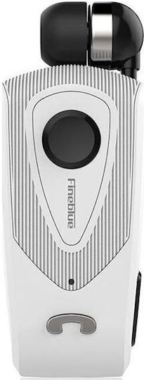 Fineblue F930 In-ear Bluetooth Handsfree Ακουστικό Πέτου Ασημί