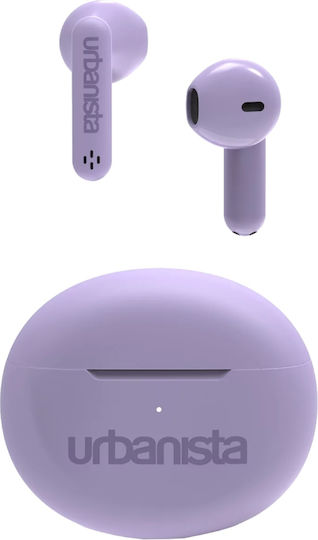 Urbanista Austin Earbud Bluetooth Handsfree Earphones with Sweat Resistance and Charging Case Lavender Purple