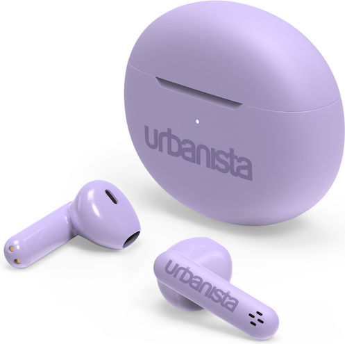 Urbanista Austin Earbud Bluetooth Handsfree Earphones with Sweat Resistance and Charging Case Lavender Purple