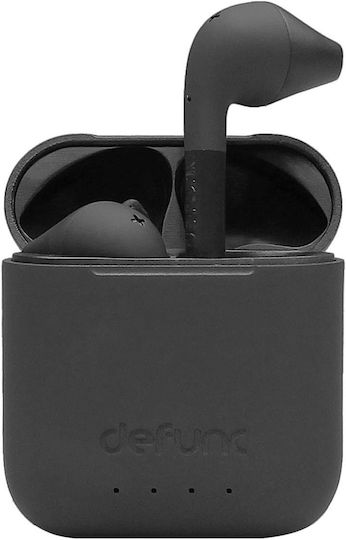 Defunc True Go Slim Ohrstöpsel Bluetooth-Freisprecheinrichtung Kopfhörer mit Schweißresistenz und Ladeetui Schwarz