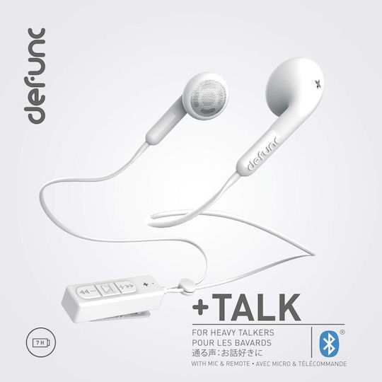 Defunc Talk+ Earbud Bluetooth Handsfree Earphones White