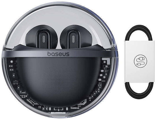 Baseus Bowie E5x Earbud Bluetooth Handsfree Earphones with Charging Case Black