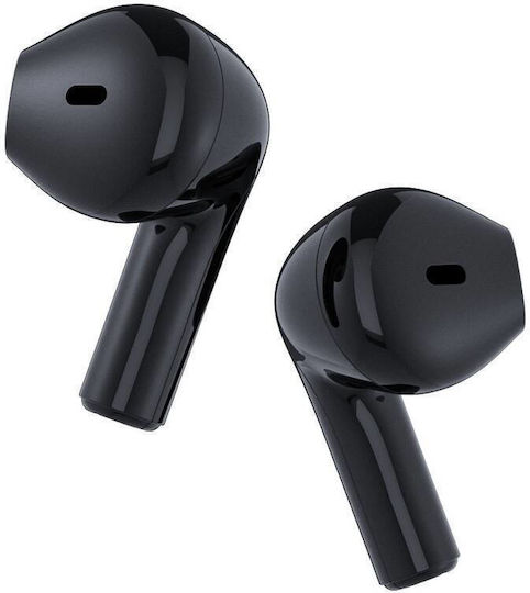 Happy Plugs Joy In ear Bluetooth хендсфри Слушалки с Устойчивост на Пот и Кутийка за Зареждане Черен