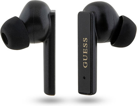 Guess Printed Logo In ear Bluetooth хендсфри Слушалки с Кутийка за Зареждане Черен