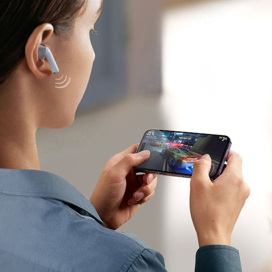 Joyroom JR-FB2 Earbud Bluetooth Handsfree Ακουστικά με Αντοχή στον Ιδρώτα και Θήκη Φόρτισης Μπλε