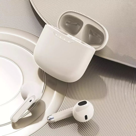 Dudao U18 В ухото Bluetooth хендсфри Слушалки с Кутийка за Зареждане Бежов
