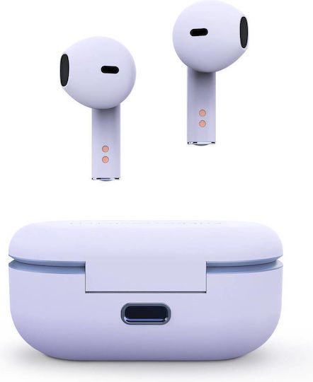 Energy Sistem Style 4 In-ear Bluetooth Handsfree Ακουστικά με Θήκη Φόρτισης Violet