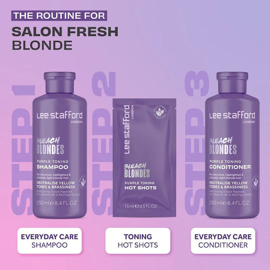 Lee Stafford Shampoos Reconstruction/Nourishment & Hydration for Coloured Hair 4x15ml