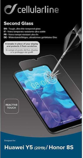 Cellular Line Anti-Shock Tempered Glass (Huawei Y5 2019)