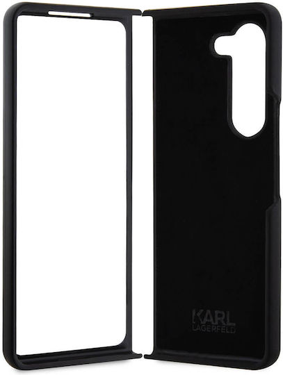 Karl Lagerfeld Ikonik Back Cover Plastic Magnetic Black (Galaxy Z Fold5)