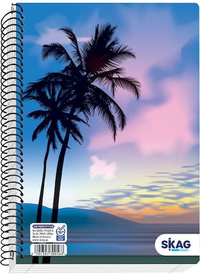 Skag Skag Spiral Notebook B5 University Fun 3 Subjects Boy Random Design Selection