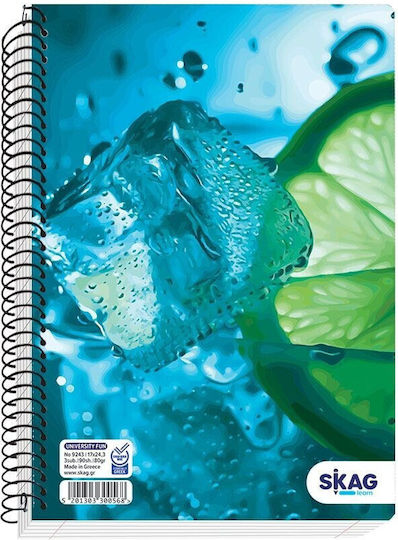 Skag Skag Spiral Notebook B5 University Fun 3 Subjects Boy Random Design Selection