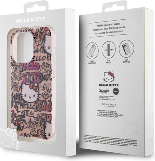 Hello Kitty Задна корица Пластмаса Розов (iPhone 15 Pro)