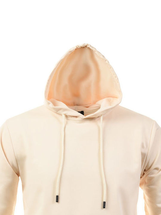 Senior Men's Sweatshirt with Hood Beige