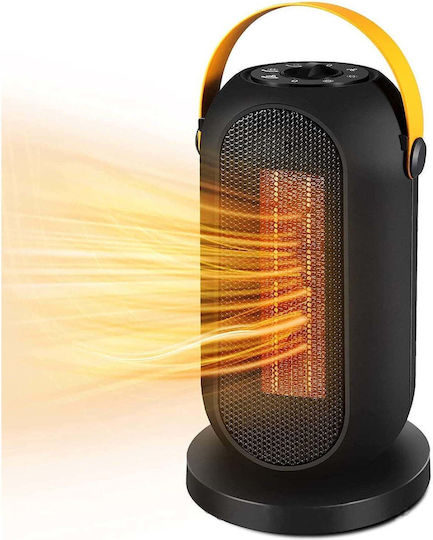 Fan Heater Room Floor Negru 1200W