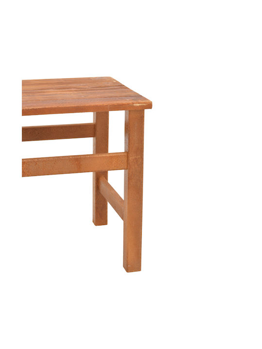 Summrine Sitting Room Outdoor Free Standing Wood Table Natural 60x40x45cm
