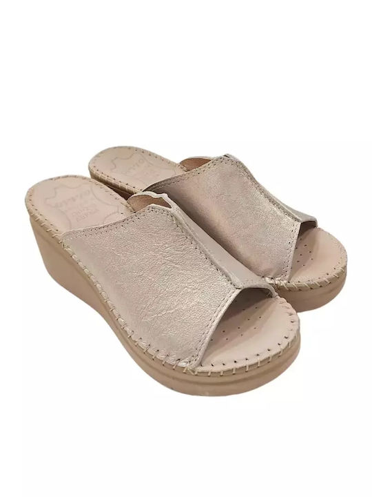 Anatomic Women's Leather Platform Shoes Silver