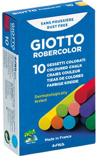Giotto Πλαστικές Χρωματιστές Chalk 10pcs Multicolour