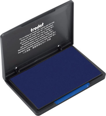 Blue Ink Pad for Wooden Stamp 110 x 70 mm Trodat 9052