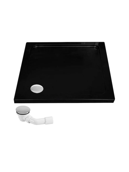 Rea Kabine für Dusche 90x190cm Schwarz