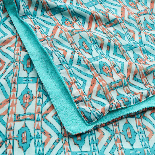 Verde Beach Towel with Fringes