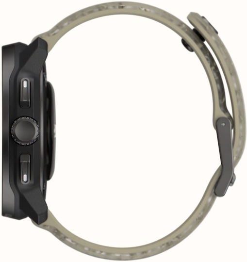 Suunto Race S Stainless Steel 45mm Waterproof Smartwatch with Heart Rate Monitor (Gravel Gray)
