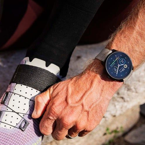 Suunto Race S Stainless Steel 45mm Waterproof Smartwatch with Heart Rate Monitor (Gravel Gray)