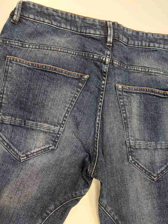 Leon Pantaloni Jeans pentru Bărbați Blue