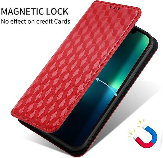 Imprinted Rhombus Book Κόκκινο (Realme C61)
