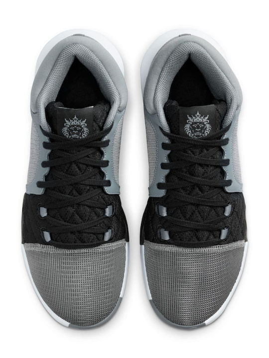 LeBron Witness 8 Ψηλά Μπασκετικά Παπούτσια Cool Grey / Μαύρο / Λευκό