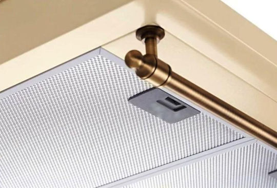 Delux Retro Vent Hood Abzugshaube Schornstein 60cm Creme